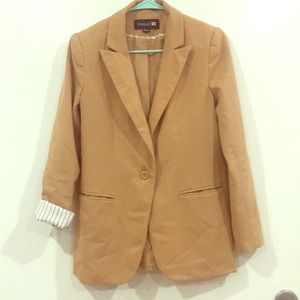 Tan blazer size small forever 21